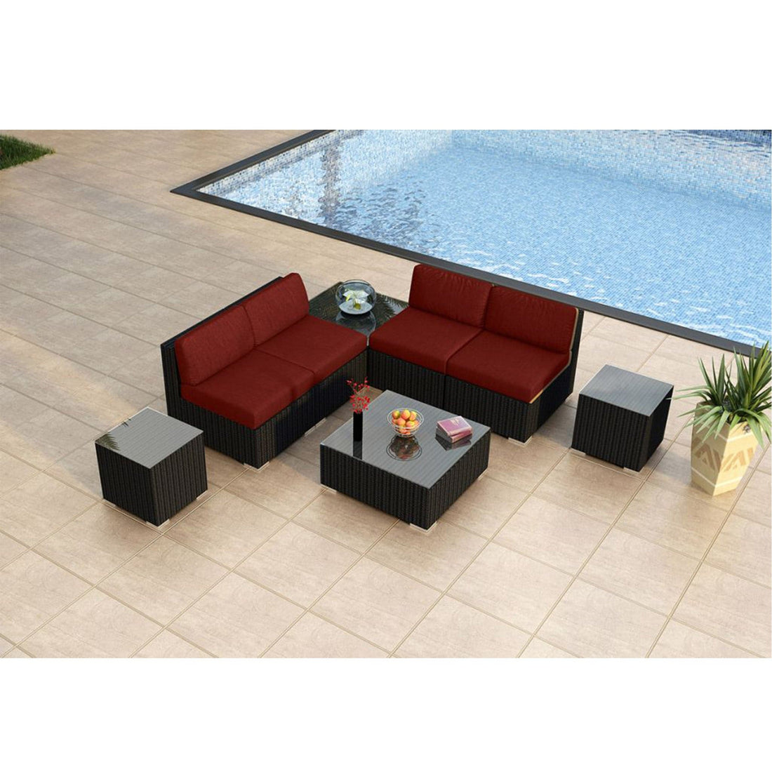 Urbana 8 Piece 4-Seat Sectional Set