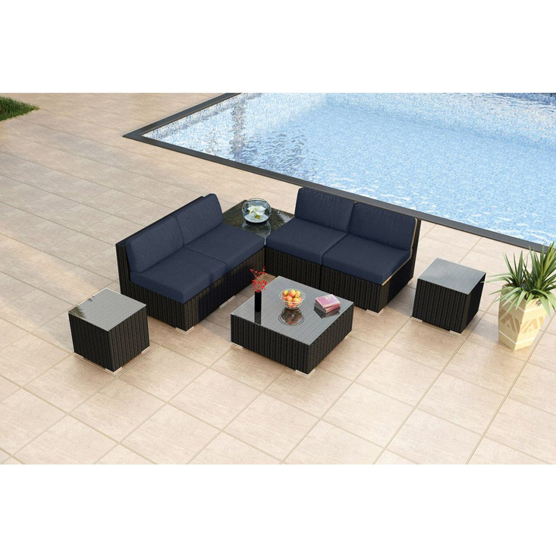 Urbana 8 Piece 4-Seat Sectional Set