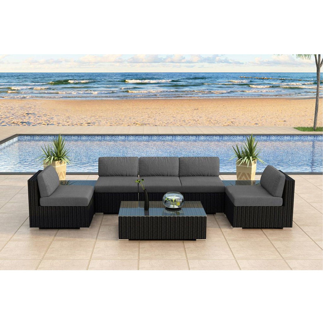 Urbana 8 Piece 5-Seat Sectional Set