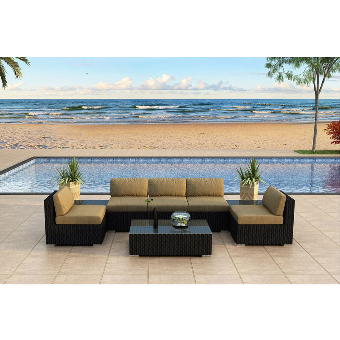 Urbana 8 Piece 5-Seat Sectional Set