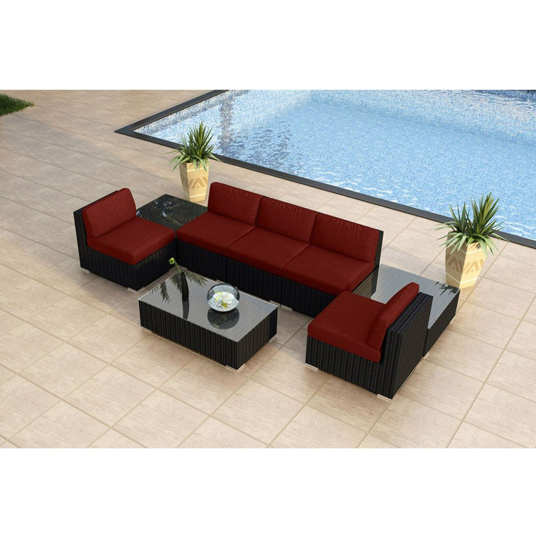 Urbana 8 Piece 5-Seat Sectional Set