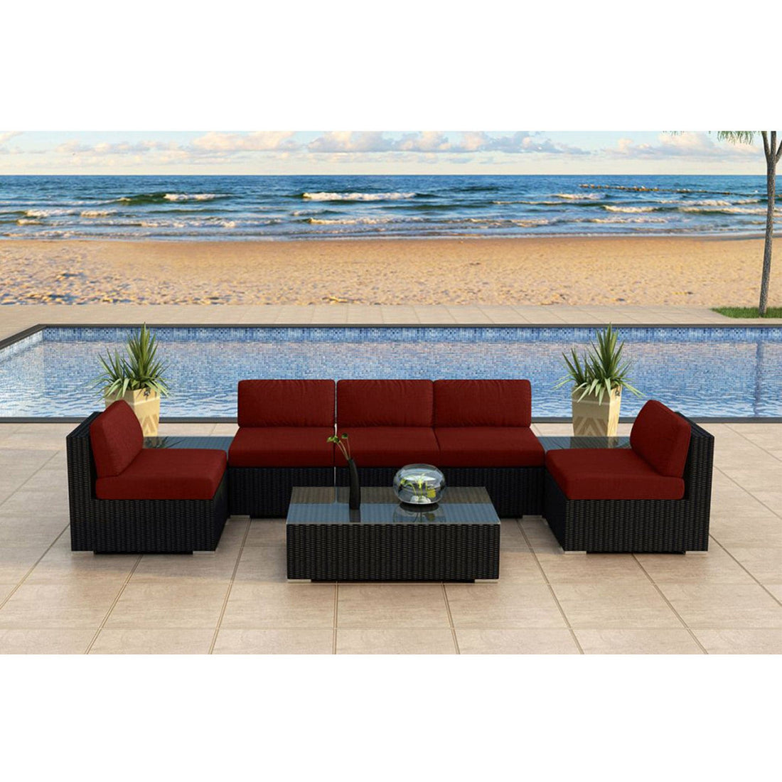 Urbana 8 Piece 5-Seat Sectional Set