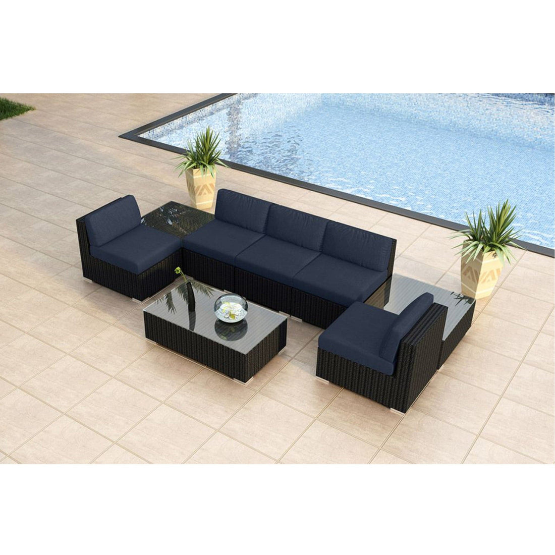 Urbana 8 Piece 5-Seat Sectional Set