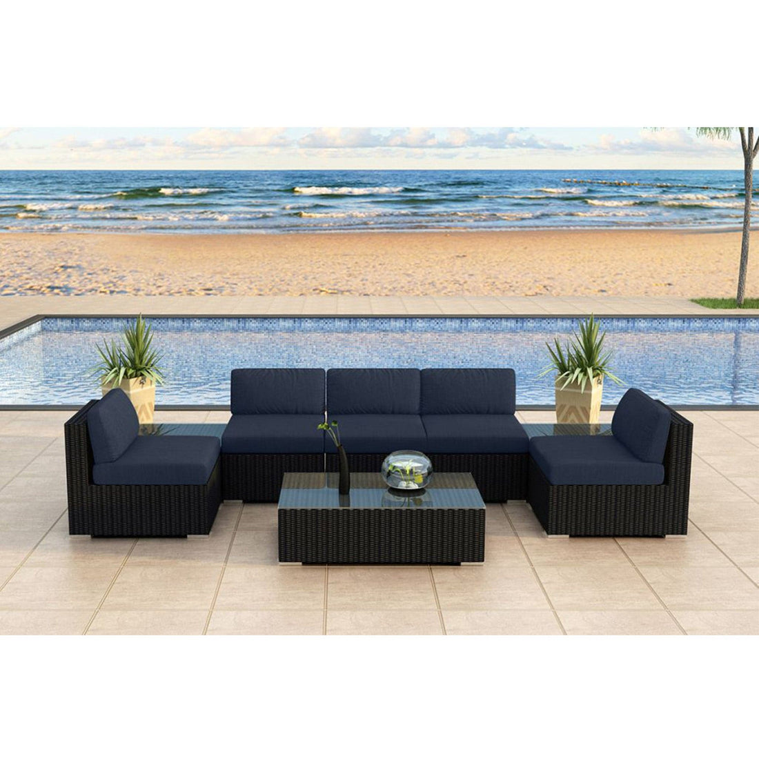 Urbana 8 Piece 5-Seat Sectional Set