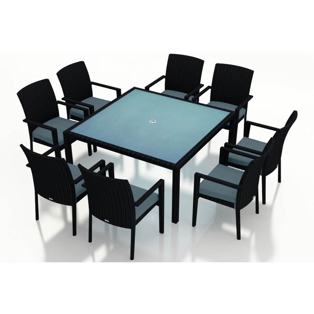 Urbana 9 Piece Square Arm Dining Set