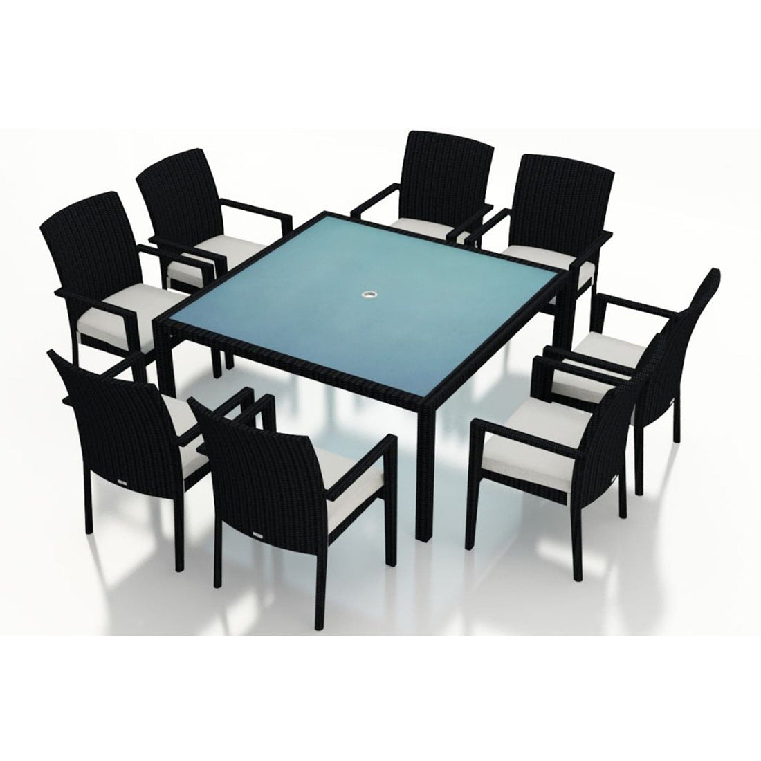 Urbana 9 Piece Square Arm Dining Set