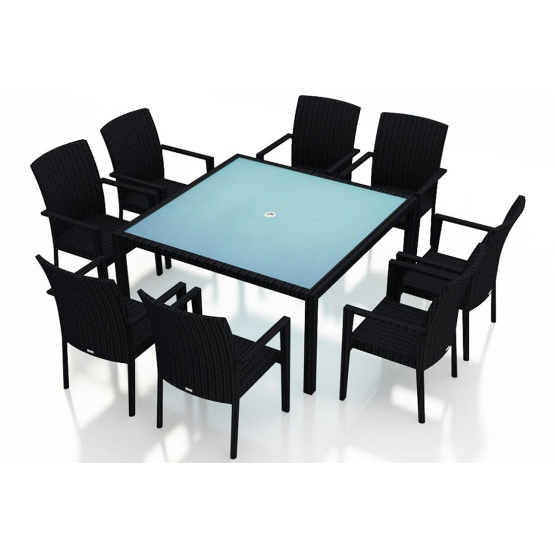 Urbana 9 Piece Square Arm Dining Set