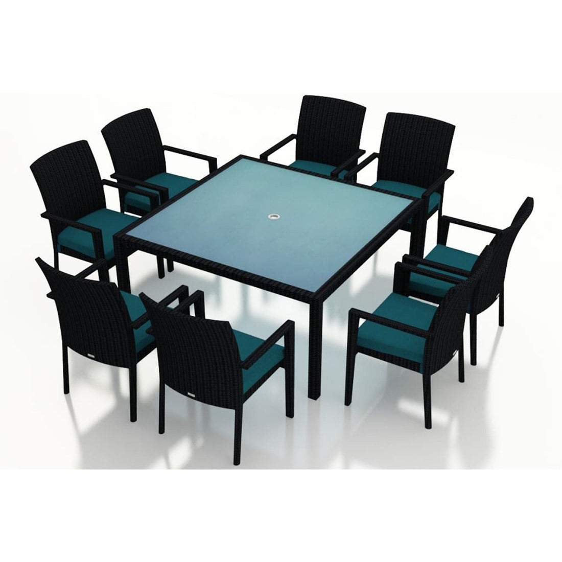 Urbana 9 Piece Square Arm Dining Set