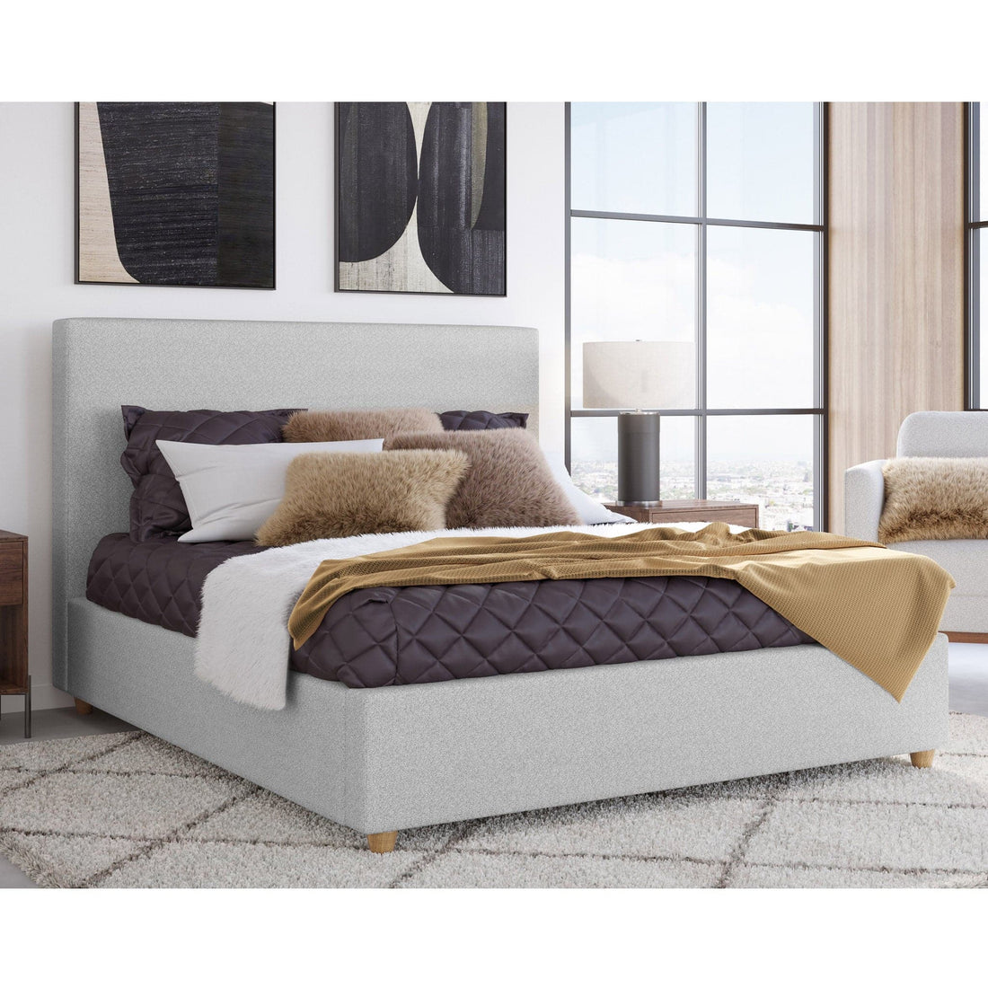 Olivia Upholstered Platform Bed