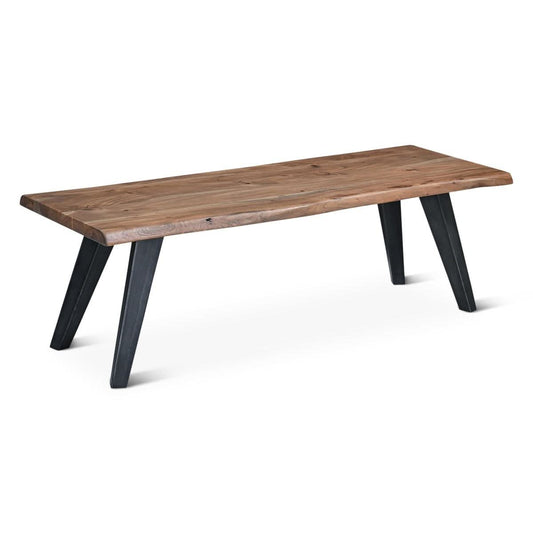 Knoxville 54" Live Edge Acacia Wood Dining Bench - Home Trends & Design