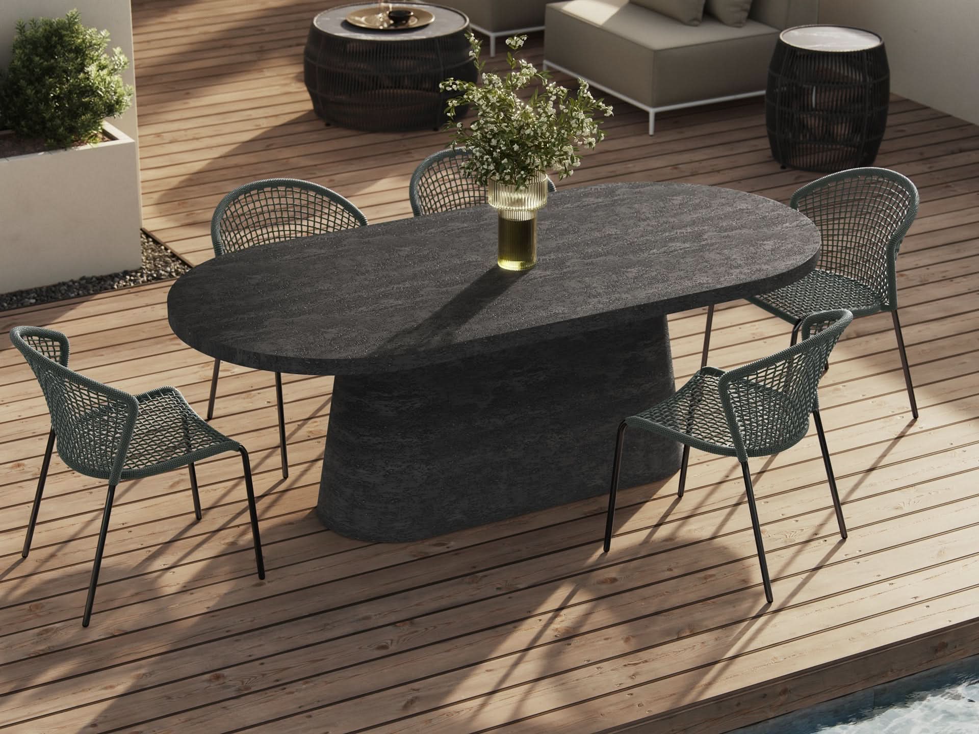 Tavik Outdoor Dining Chair - lifestyle view