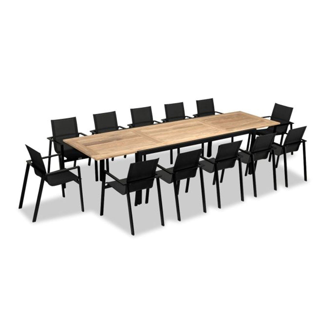 Lift Communal 12 Seat Extendable Reclaimed Teak Dining Set