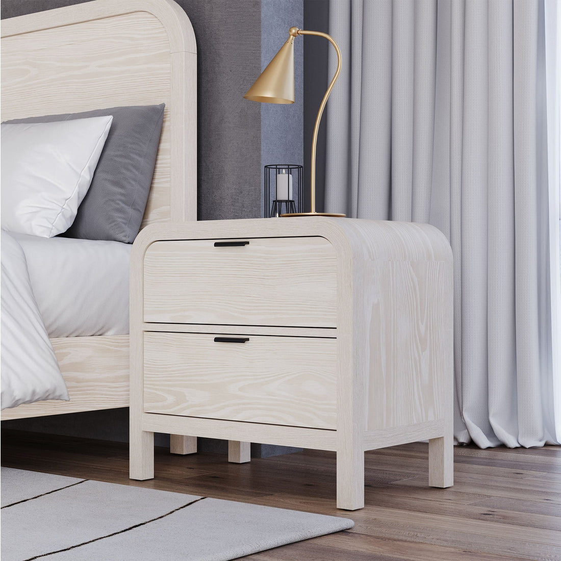 Drake 2 Drawer Nightstand with USB