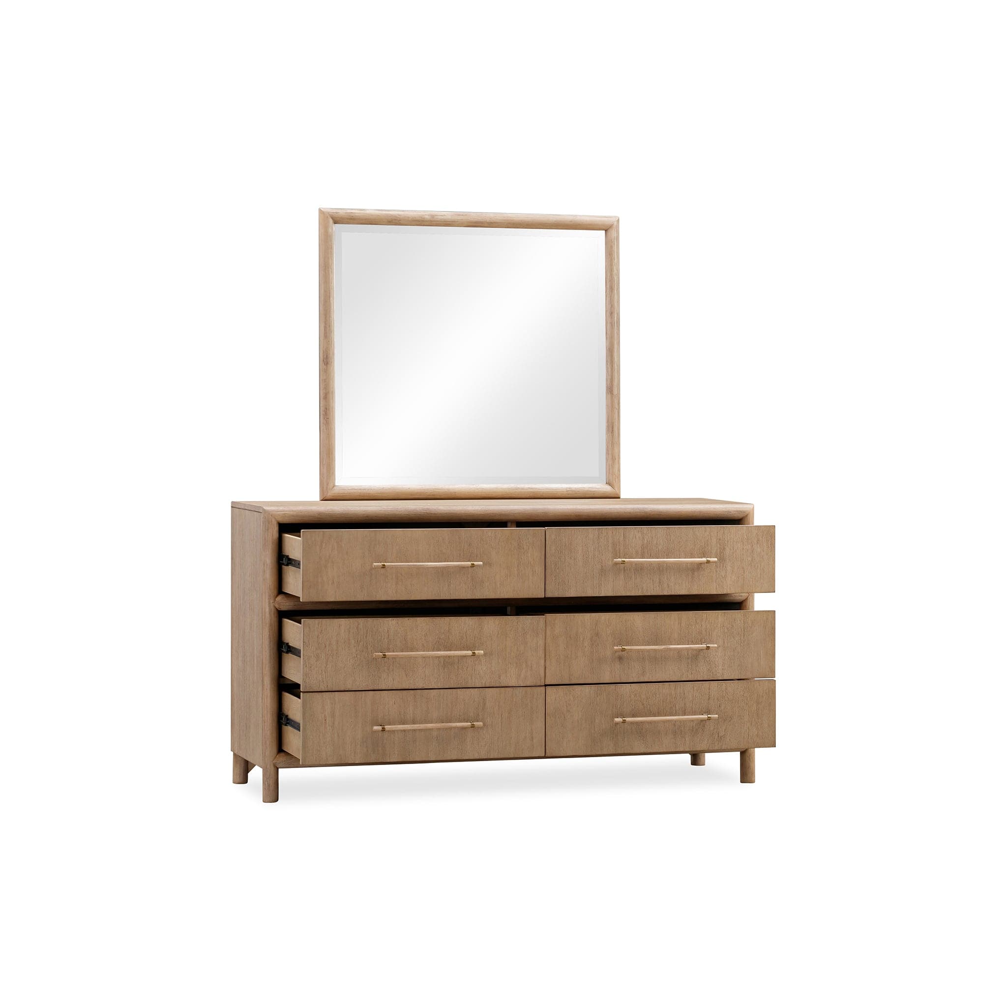 Modus Furniture - Dorsey Six Drawer Dresser in Basalt Grey Modus Furniture - Dorsey Six Drawer Dresser in Basalt Grey