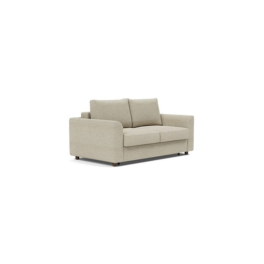 Neah Sofa Bed with Curved Arms in Size Full with Fabric Color of Halifax Antique - 366