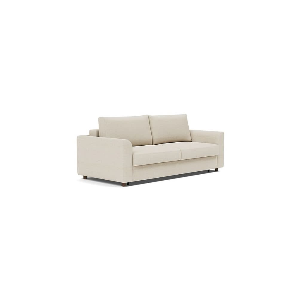 Neah Sofa Bed with Curved Arms in Size King with Fabric Color of Halifax Shell - 365