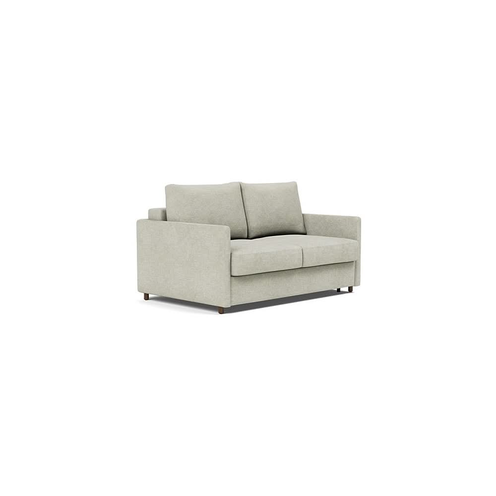 Neah Sofa Bed with Slim Arms in Size Full with Fabric Color of Avella Sand - 280