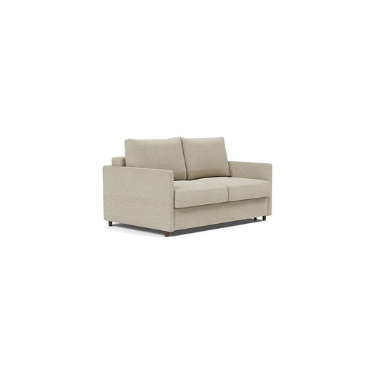 Neah Sofa Bed with Slim Arms in Size Full with Fabric Color of Halifax Antique - 366