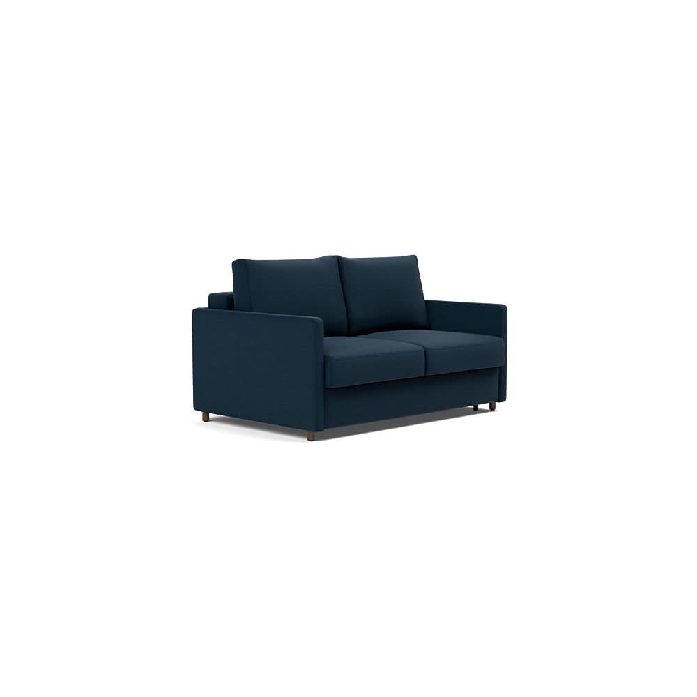 Neah Sofa Bed with Slim Arms in Size Full with Fabric Color of Mixed Dance Blue - 528