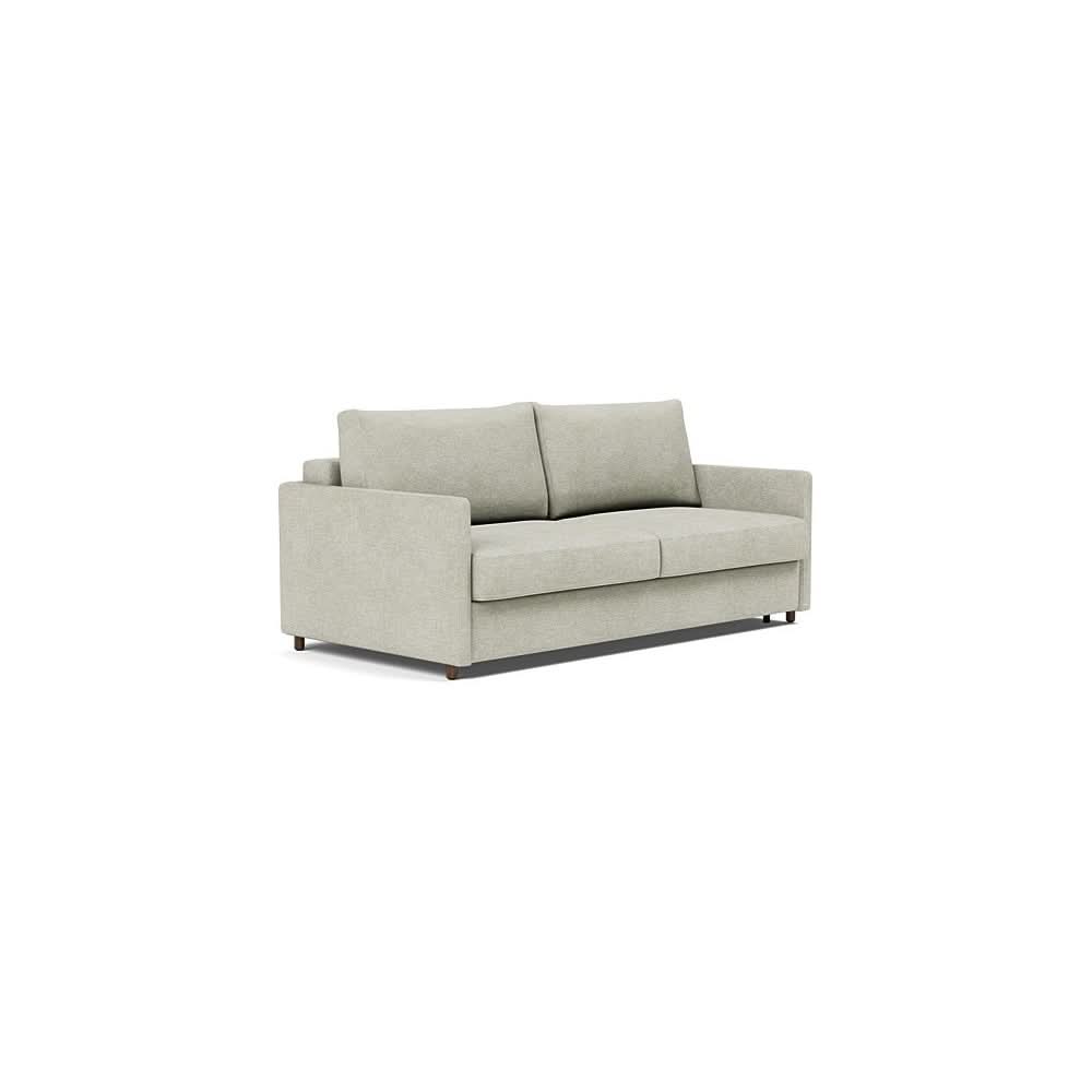 Neah Sofa Bed with Slim Arms in Size King with Fabric Color of Avella Sand - 280