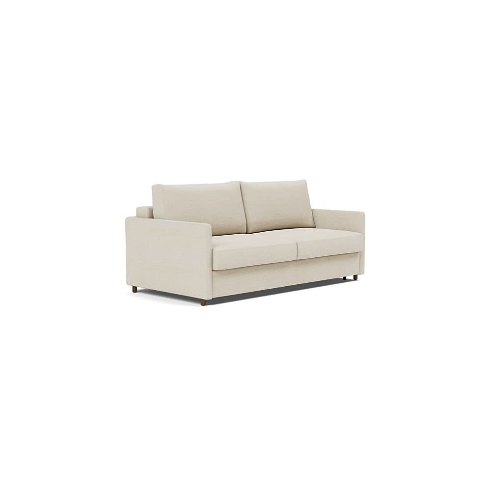Neah Sofa Bed with Slim Arms in Size King with Fabric Color of Halifax Shell - 365