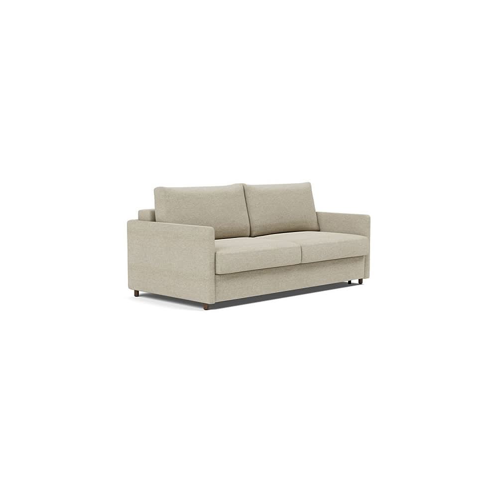 Neah Sofa Bed with Slim Arms in Size King with Fabric Color of Halifax Antique - 366