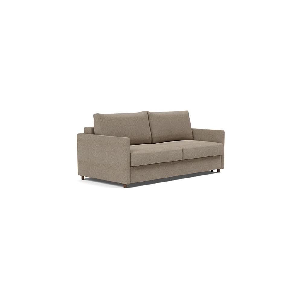 Neah Sofa Bed with Slim Arms in Size King with Fabric Color of Halifax Wicker - 367