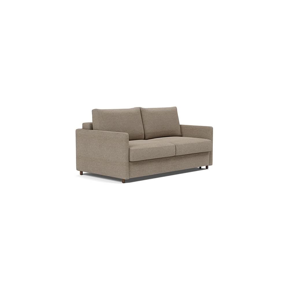 Neah Sofa Bed with Slim Arms in Size Queen with Fabric Color of Halifax Wicker - 367