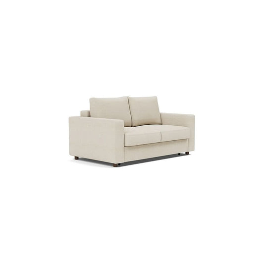 Neah Sofa Bed with Standard Arms in Size Full with Fabric Color of Halifax Shell - 365