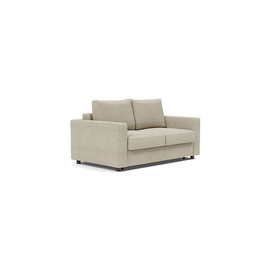Neah Sofa Bed with Standard Arms in Size Full with Fabric Color of Halifax Antique - 366