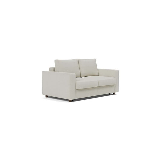 Neah Sofa Bed with Standard Arms in Size Full with Fabric Color of Mixed Dance Natural - 527