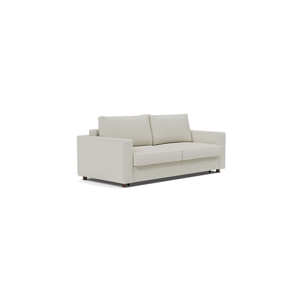 Neah Sofa Bed with Standard Arms in Size King with Fabric Color of Mixed Dance Natural - 527