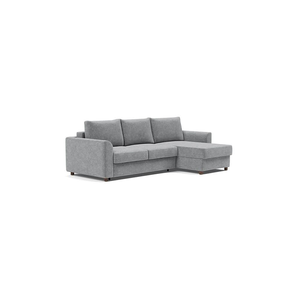 Full / Sofa with Lounger / Taura Slate Grey - 351