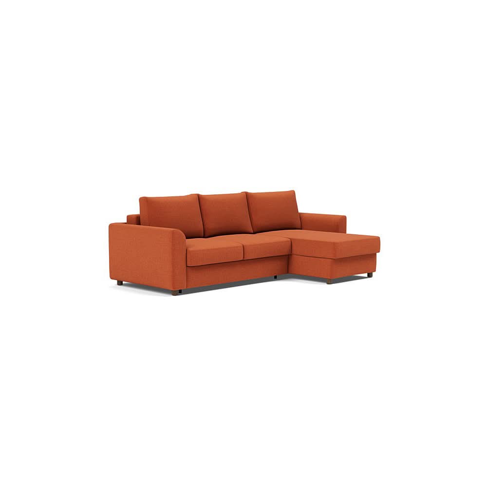 Full / Sofa with Lounger / Esina Rust Orange - 412