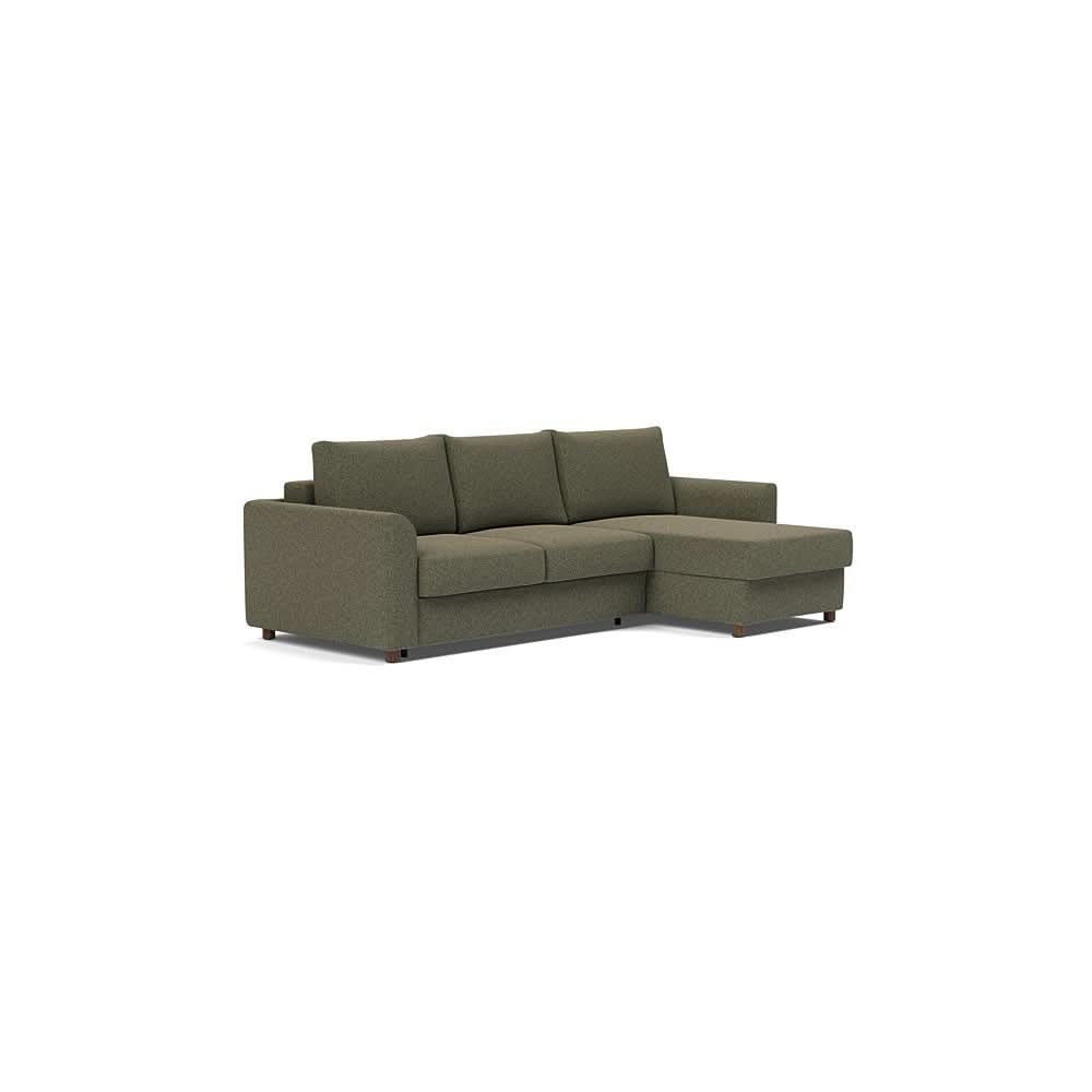 Full / Sofa with Lounger / Boucle Forest Green - 535