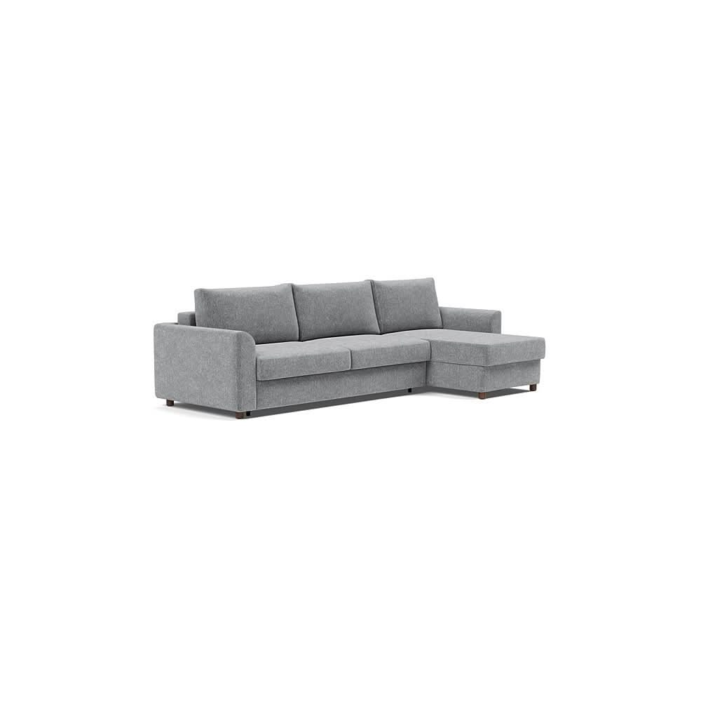 King / Sofa with Lounger / Taura Slate Grey - 351