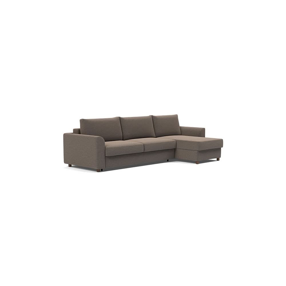 King / Sofa with Lounger / Boucle Taupe - 530