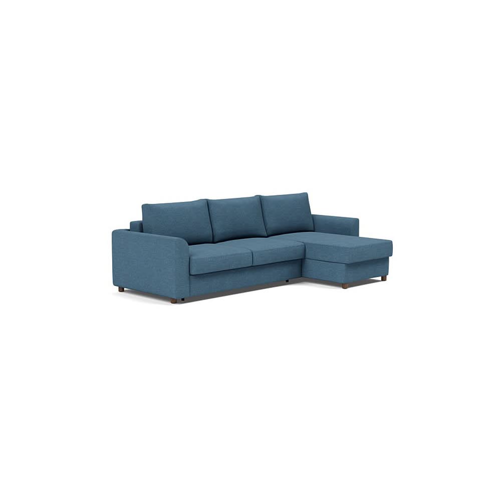 Queen / Sofa with Lounger / Weda Blue - 302