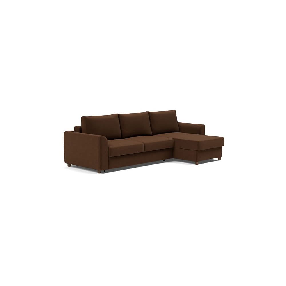 Queen / Sofa with Lounger / Taura Cappuccino - 359