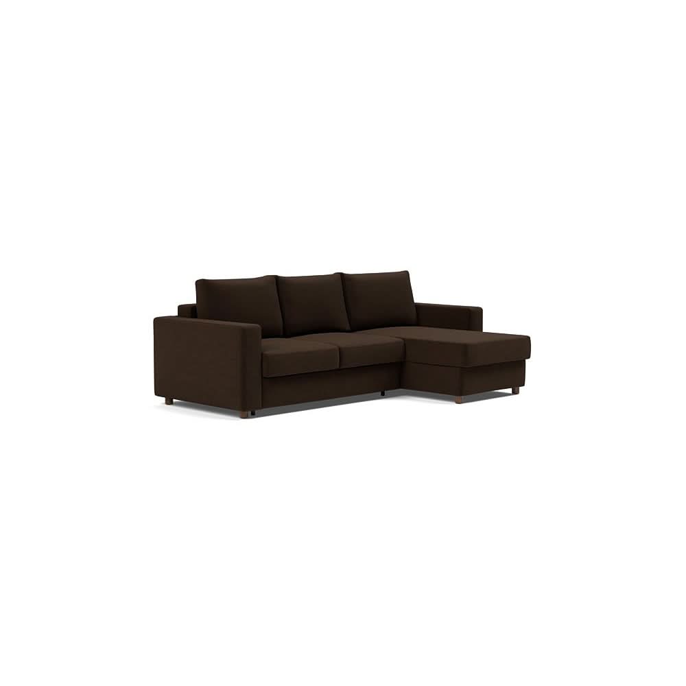 Full / Sofa with Lounger / Taura Chocco - 358