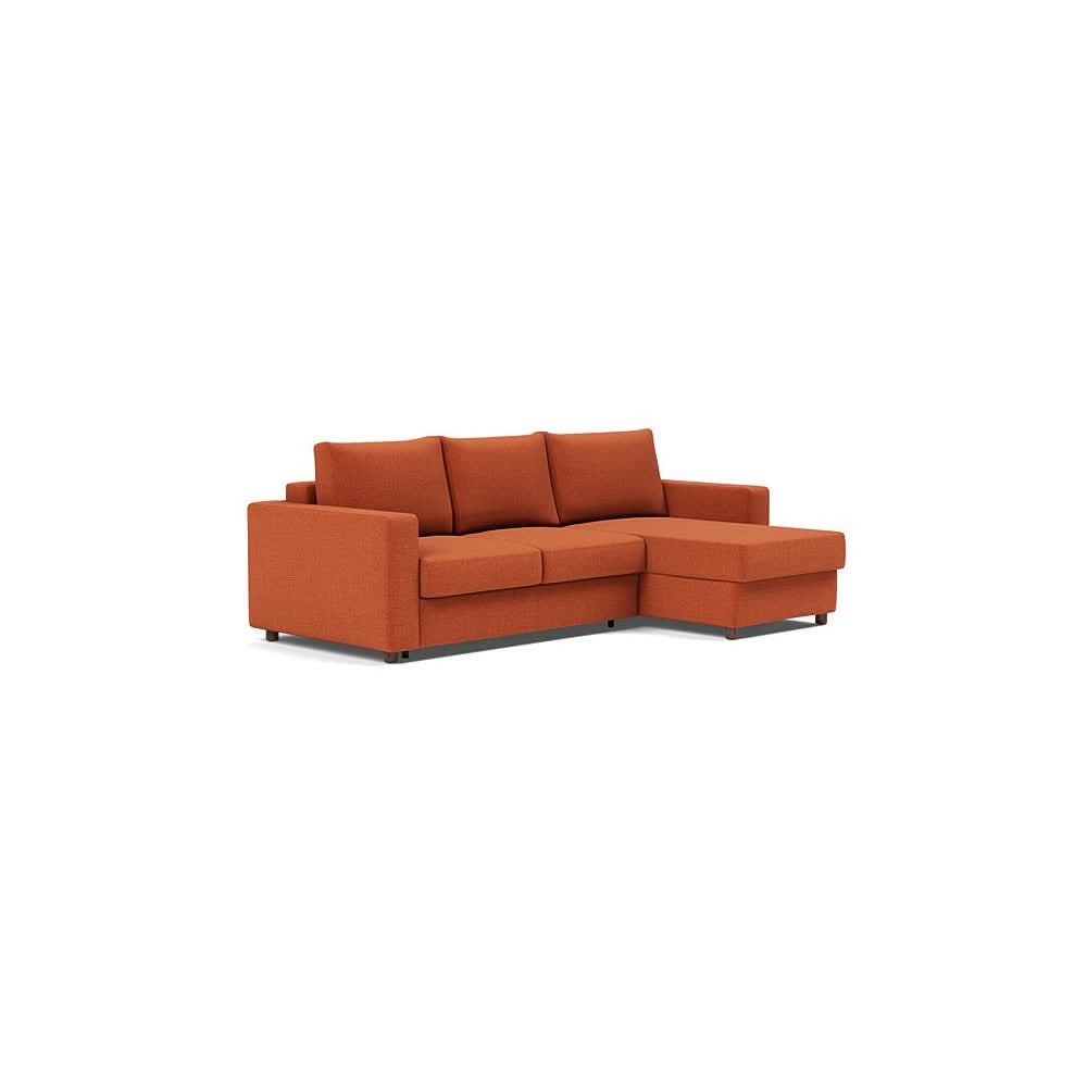 Full / Sofa with Lounger / Esina Rust Orange - 412