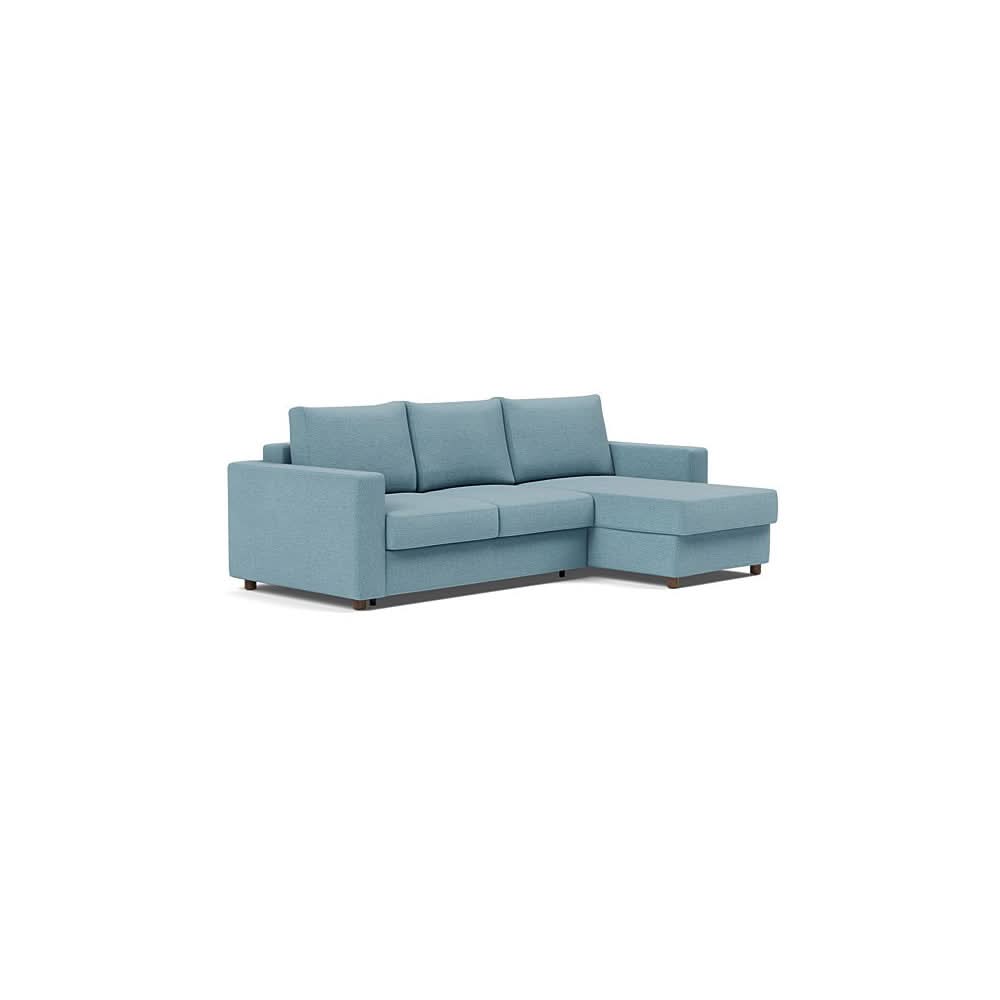 Full / Sofa with Lounger / Mixed Dance Light Blue - 525