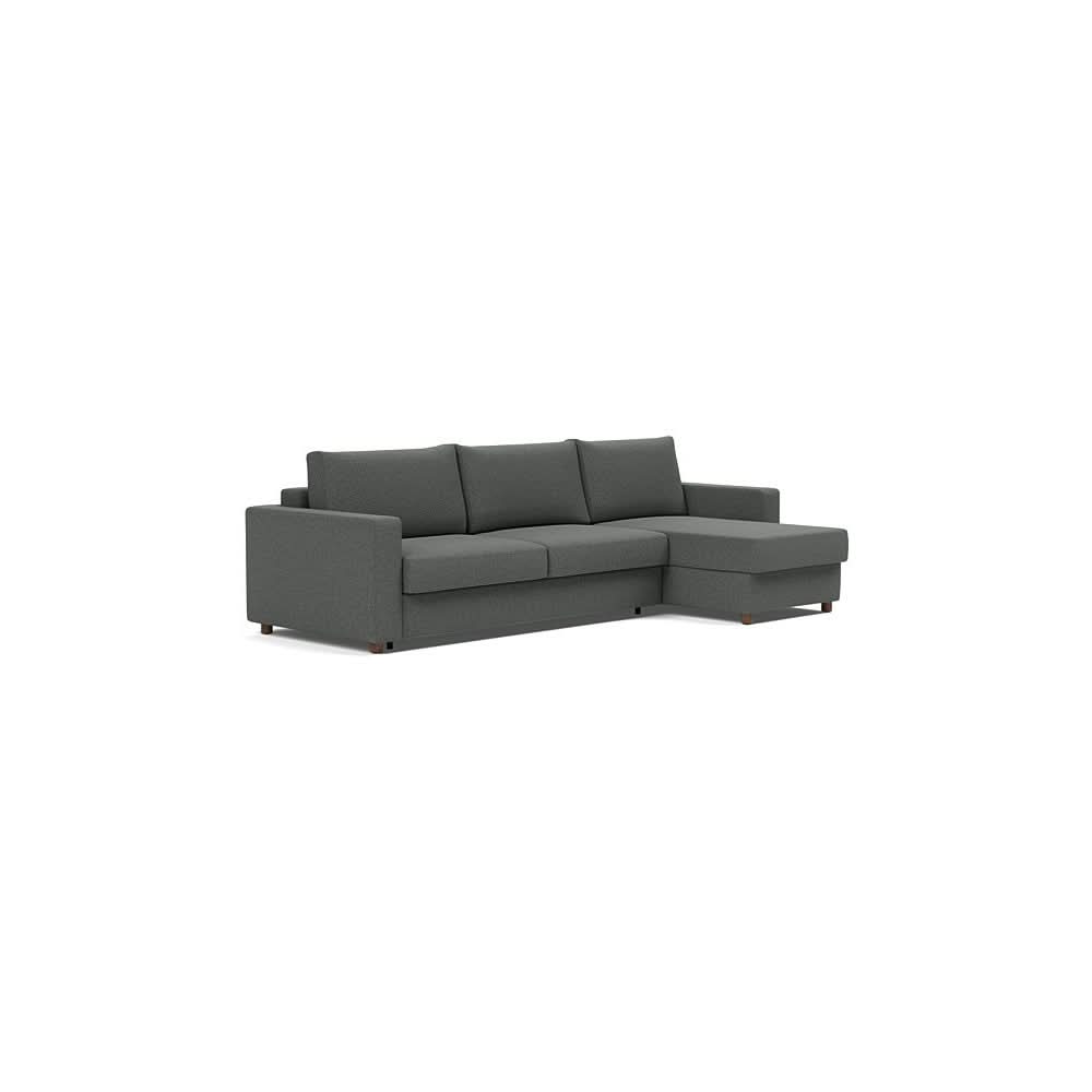 King / Sofa with Lounger / Boucle Charcoal - 529