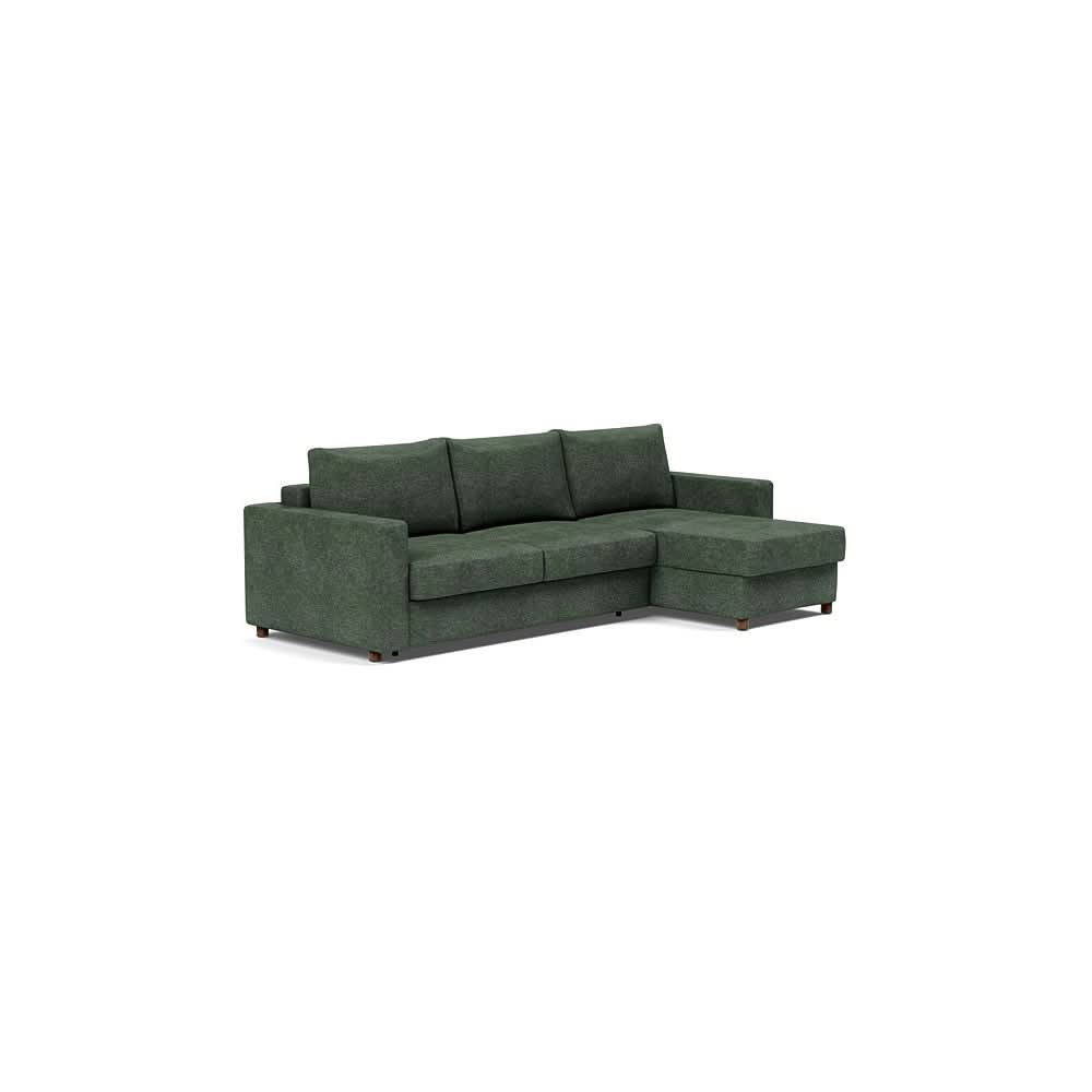 Queen / Sofa with Lounger / Avella Pine Green - 281