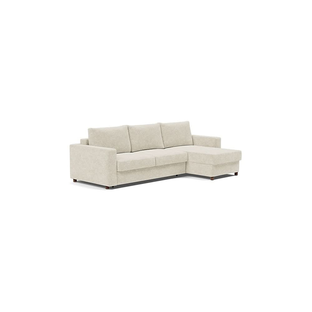 Queen / Sofa with Lounger / Taura Off White - 357