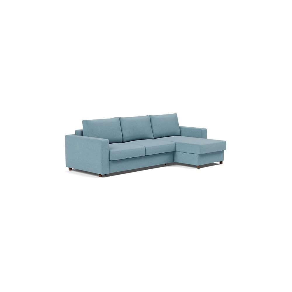 Queen / Sofa with Lounger / Mixed Dance Light Blue - 525