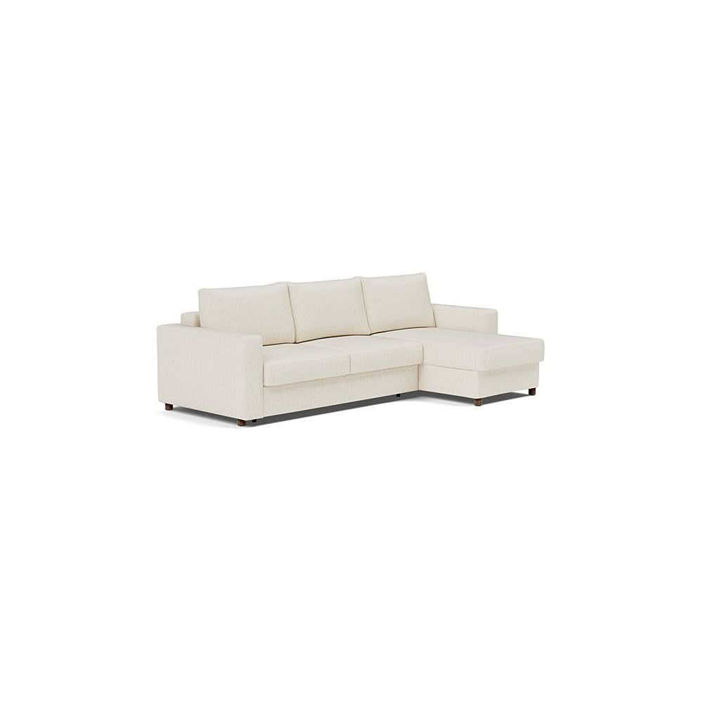 Queen / Sofa with Lounger / Boucle Off White - 531
