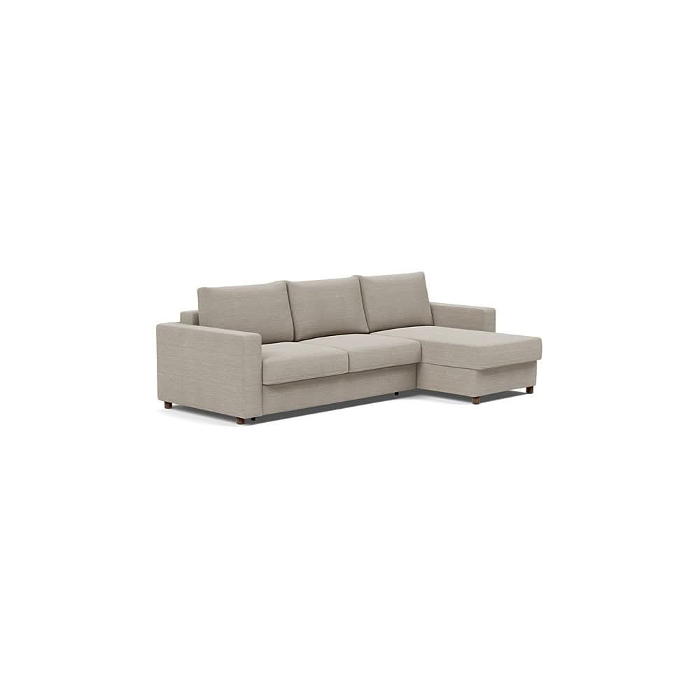 Queen / Sofa with Lounger / Kenya Gravel - 579