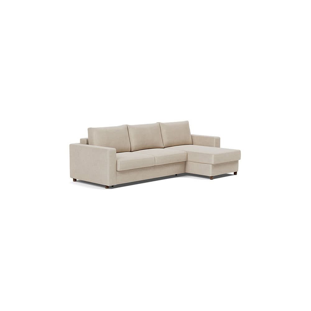Queen / Sofa with Lounger / Phobos Latte - 586