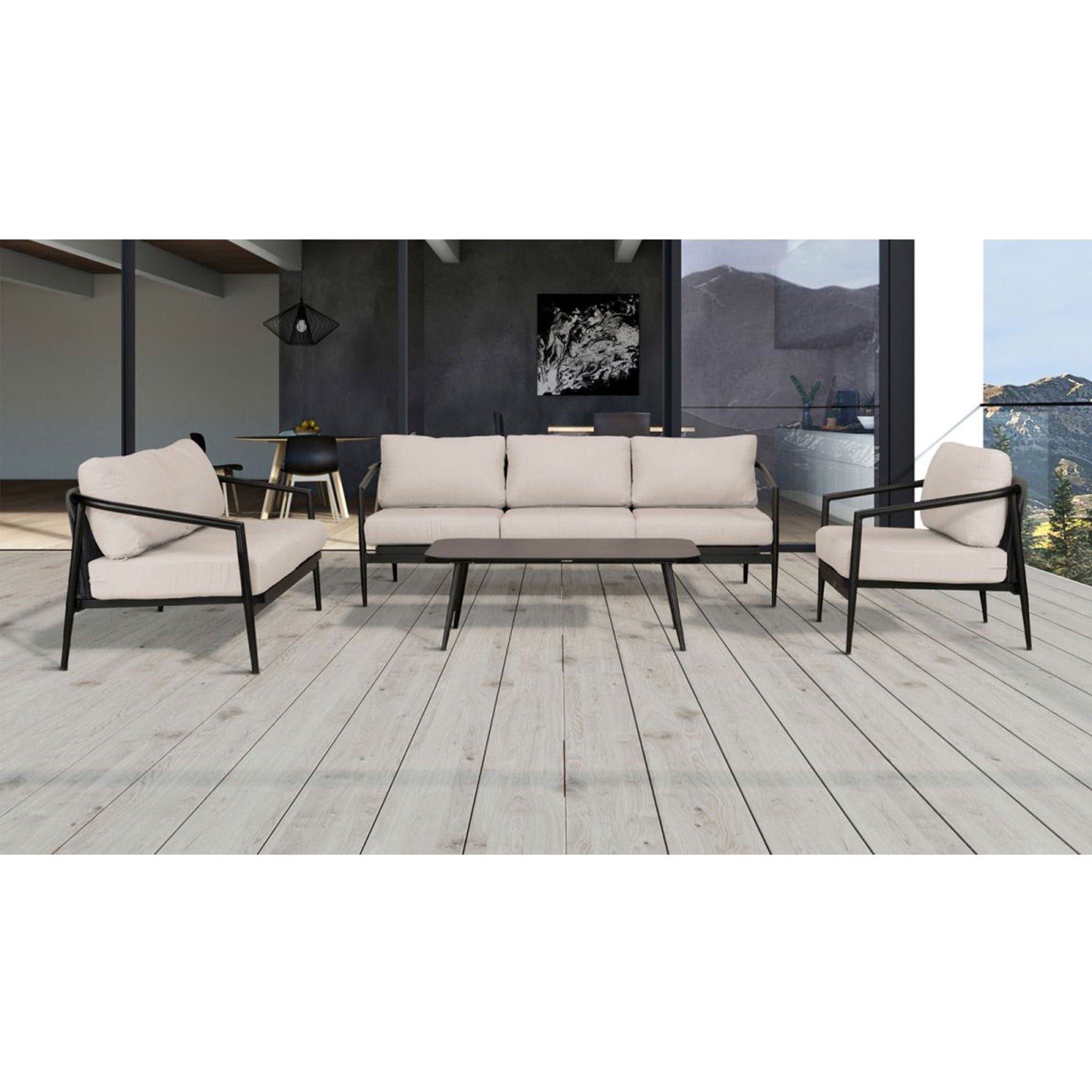 Olio 4 Piece Sofa Loveseat Set